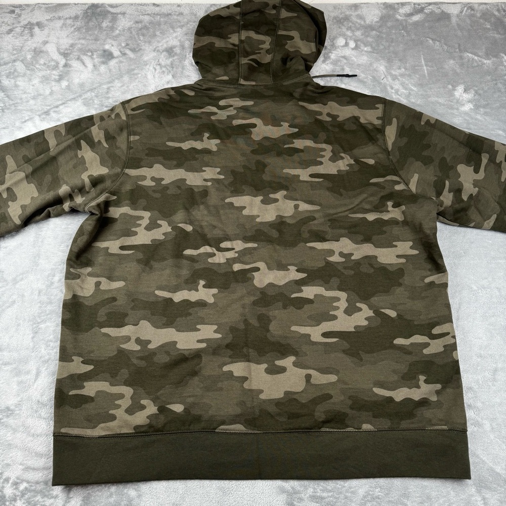 Eddie Bauer Squatch Camo Hoodie Men’s XL Sasquatch Big Foot Green Orange - Picture 11 of 11